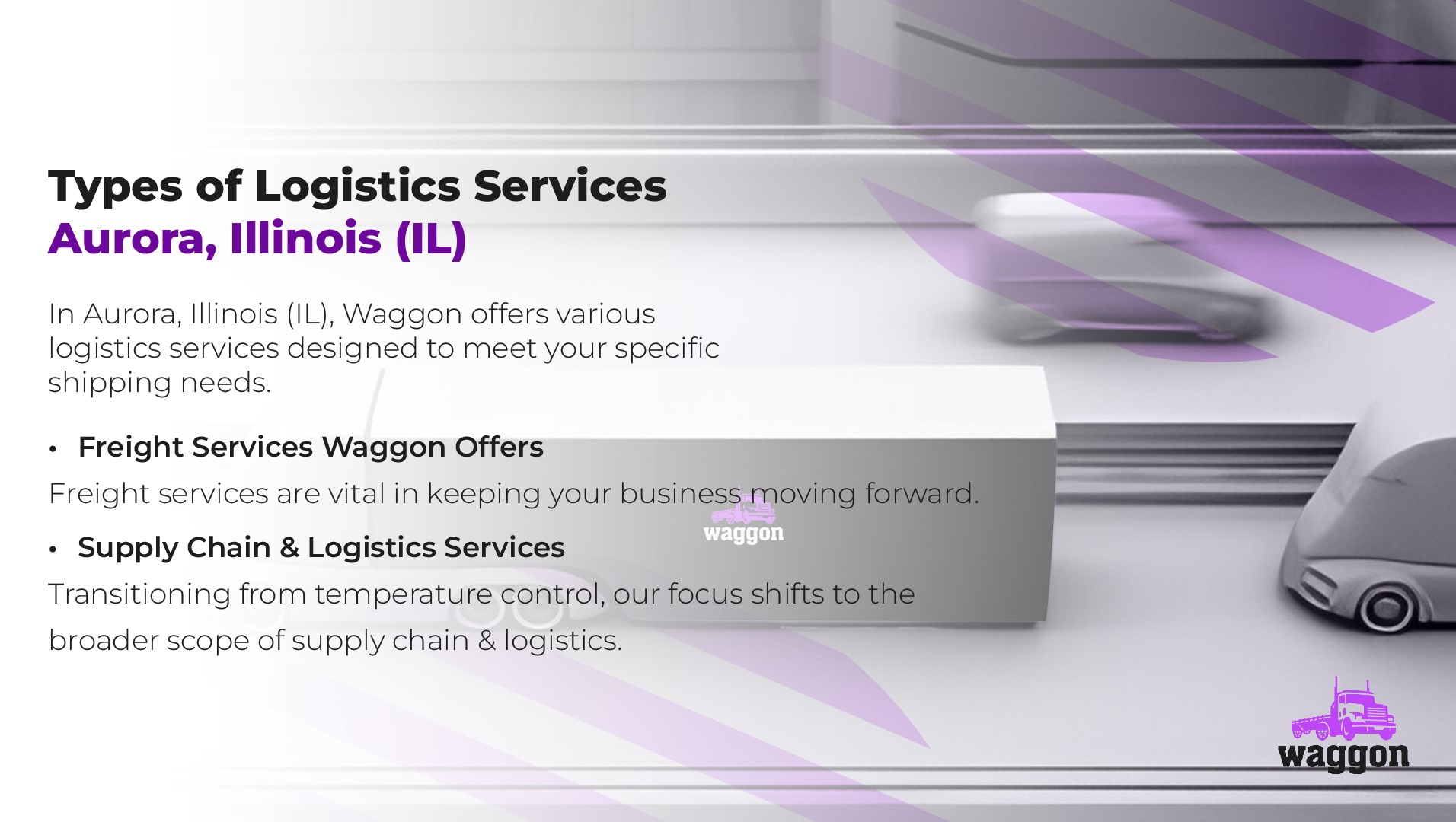 Types of Logistics Services in Aurora, Illinois (IL)