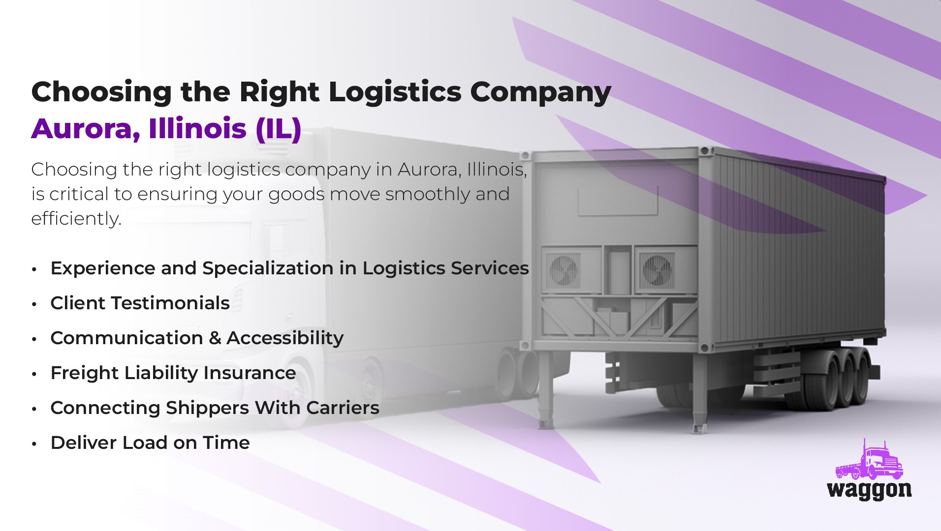 Choosing the Right Logistics Company in Aurora, Illinois (IL)