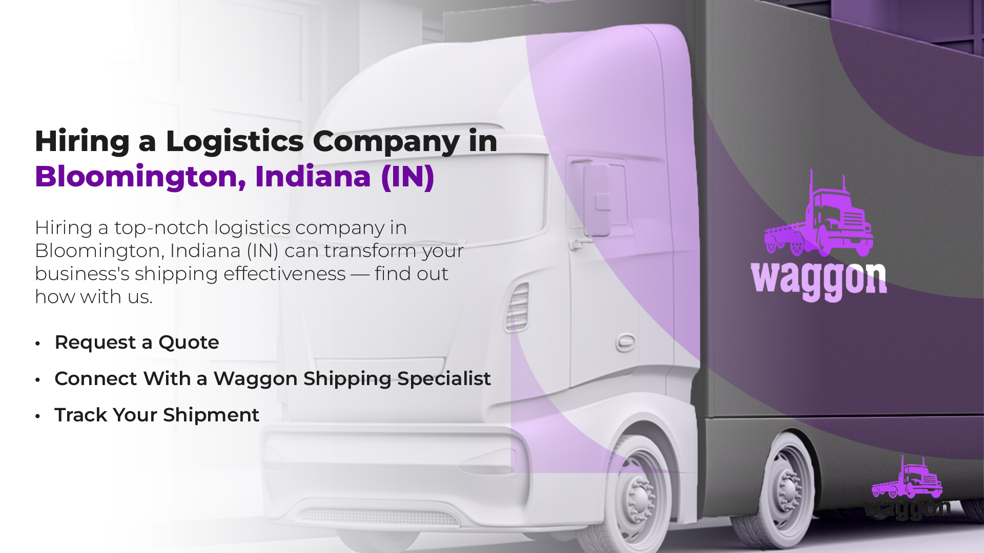 Hiring a Logistics Company in Bloomington, Indiana (IN)