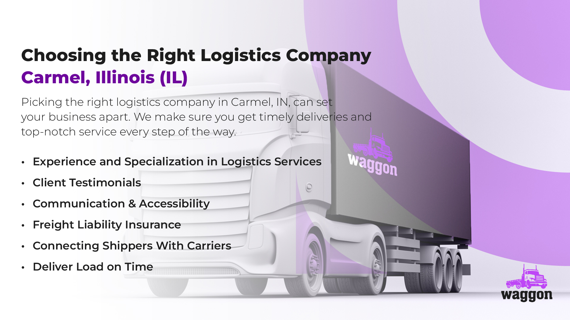 Choosing the Right Logistics Company in Carmel, Indiana (IN)