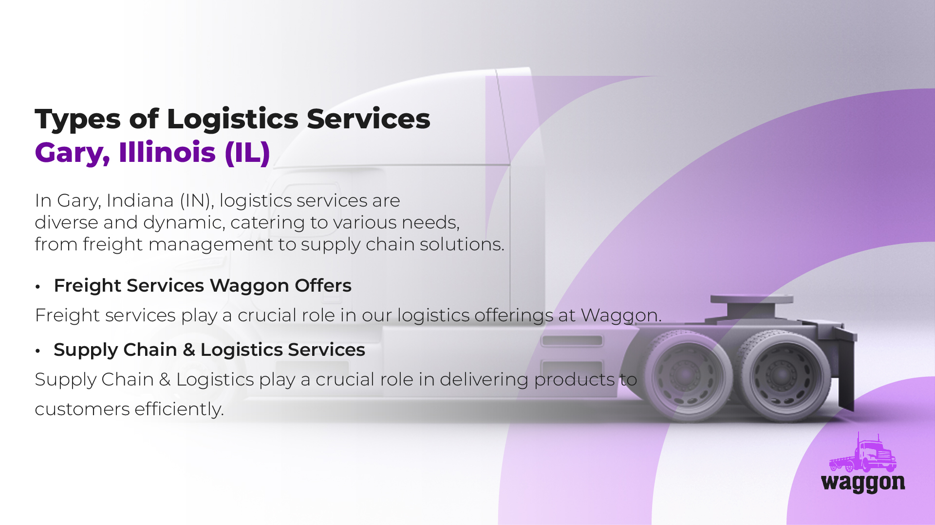 Types of Logistics Services in Gary, Indiana (IN)