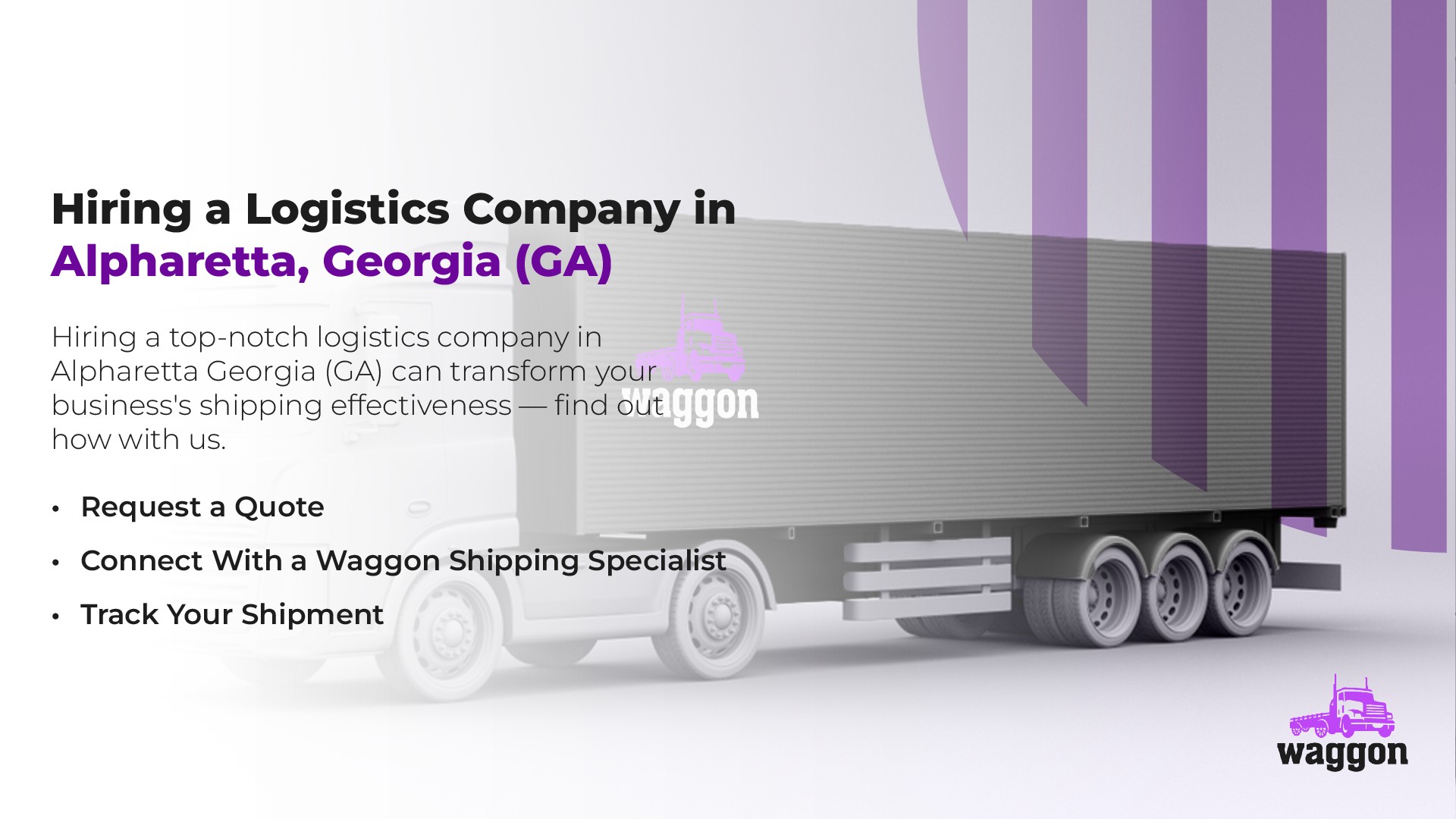 Hiring a Logistics Company in Alpharetta, Georgia (GA)