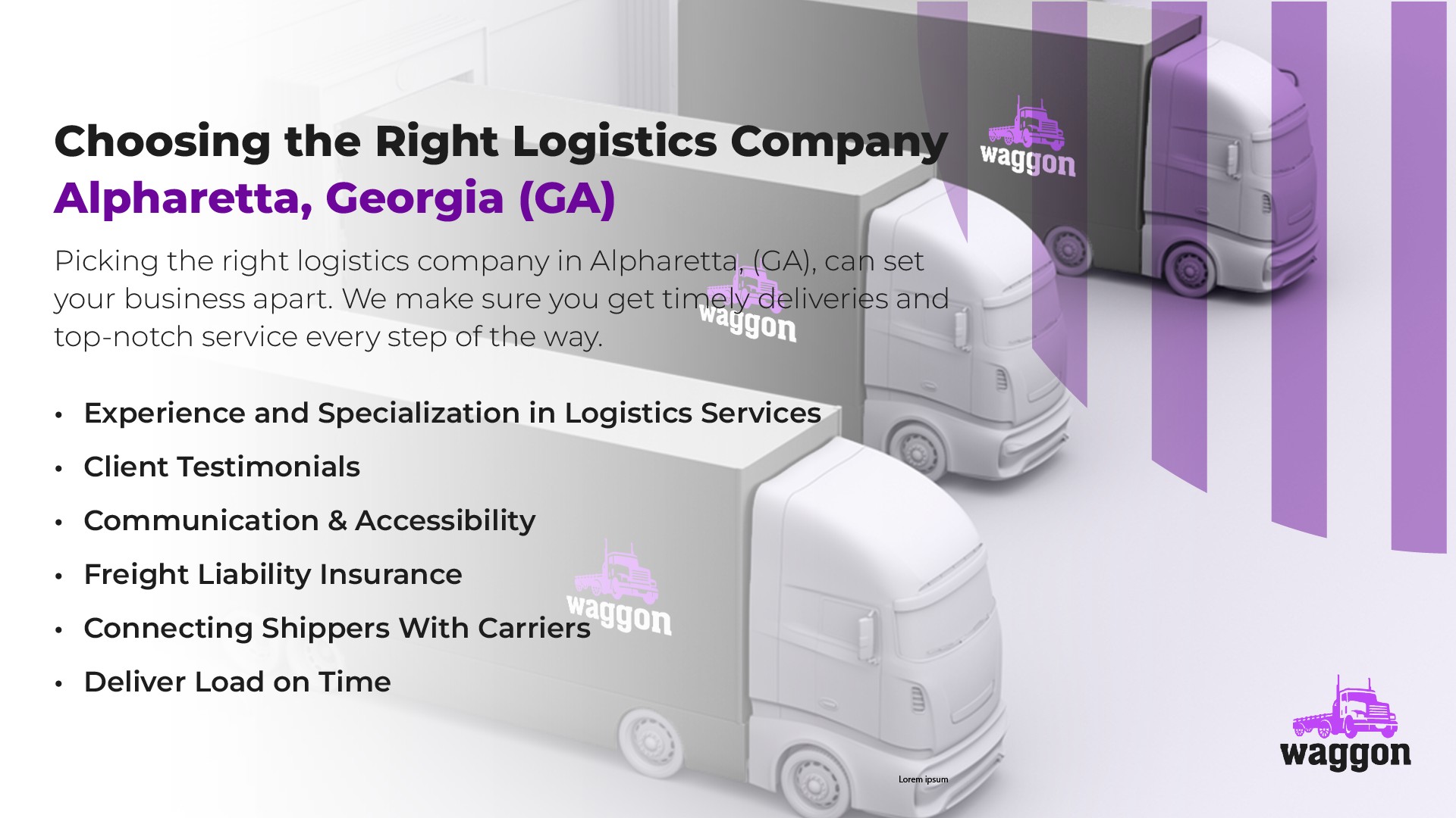 Choosing The Right Logistics Company in Alpharetta, Georgia (GA)