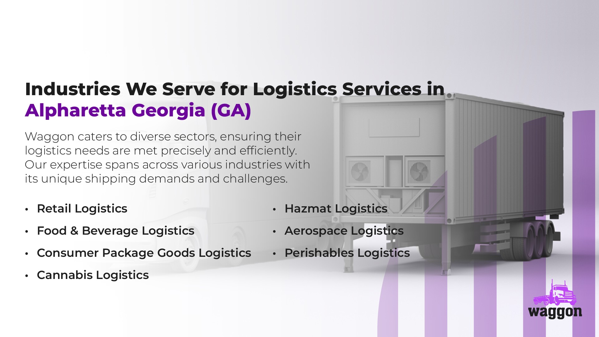 Industries We Serve for Logistics Services in Alpharetta, Georgia (GA)