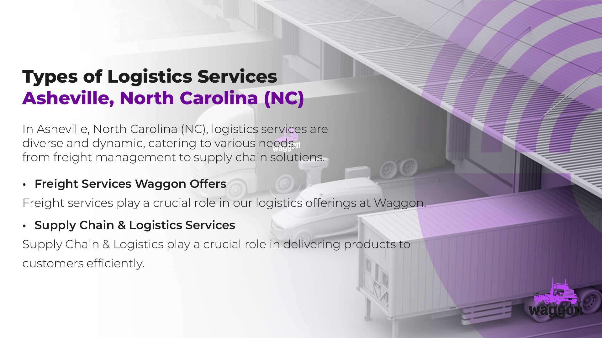 Types of Logistics Services in Asheville, North Carolina (NC)