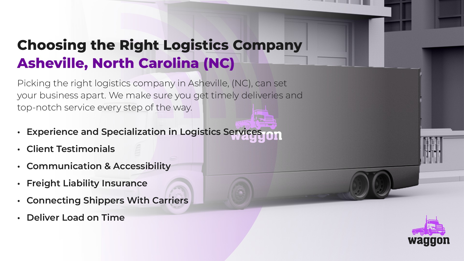 Choosing The Right Logistics Company in Asheville, North Carolina (NC)