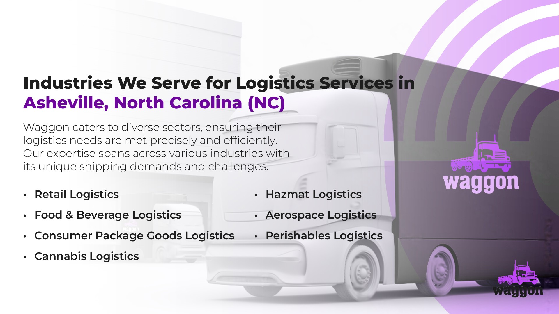 Industries We Serve for Logistics Services in Asheville, North Carolina (NC)