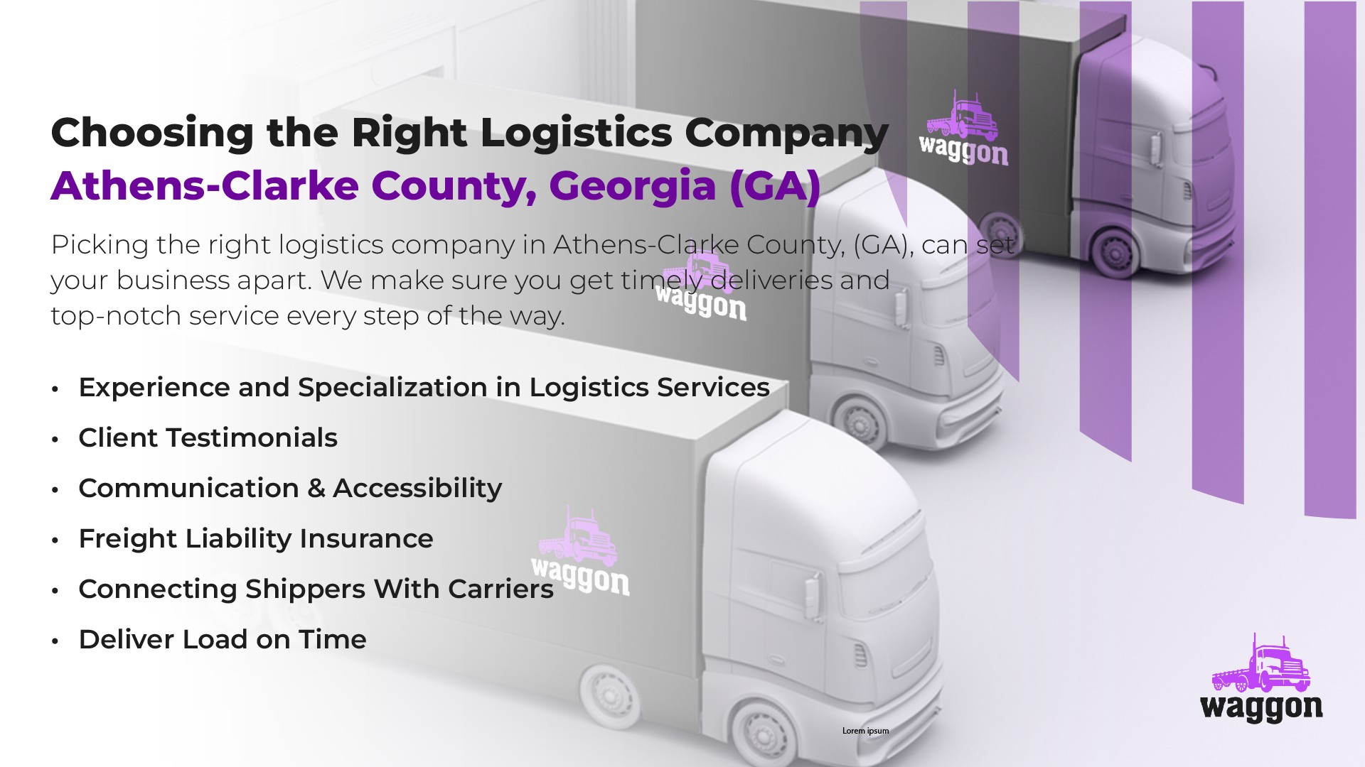 Choosing The Right Logistics Company in Athens-Clarke County, Georgia (GA)