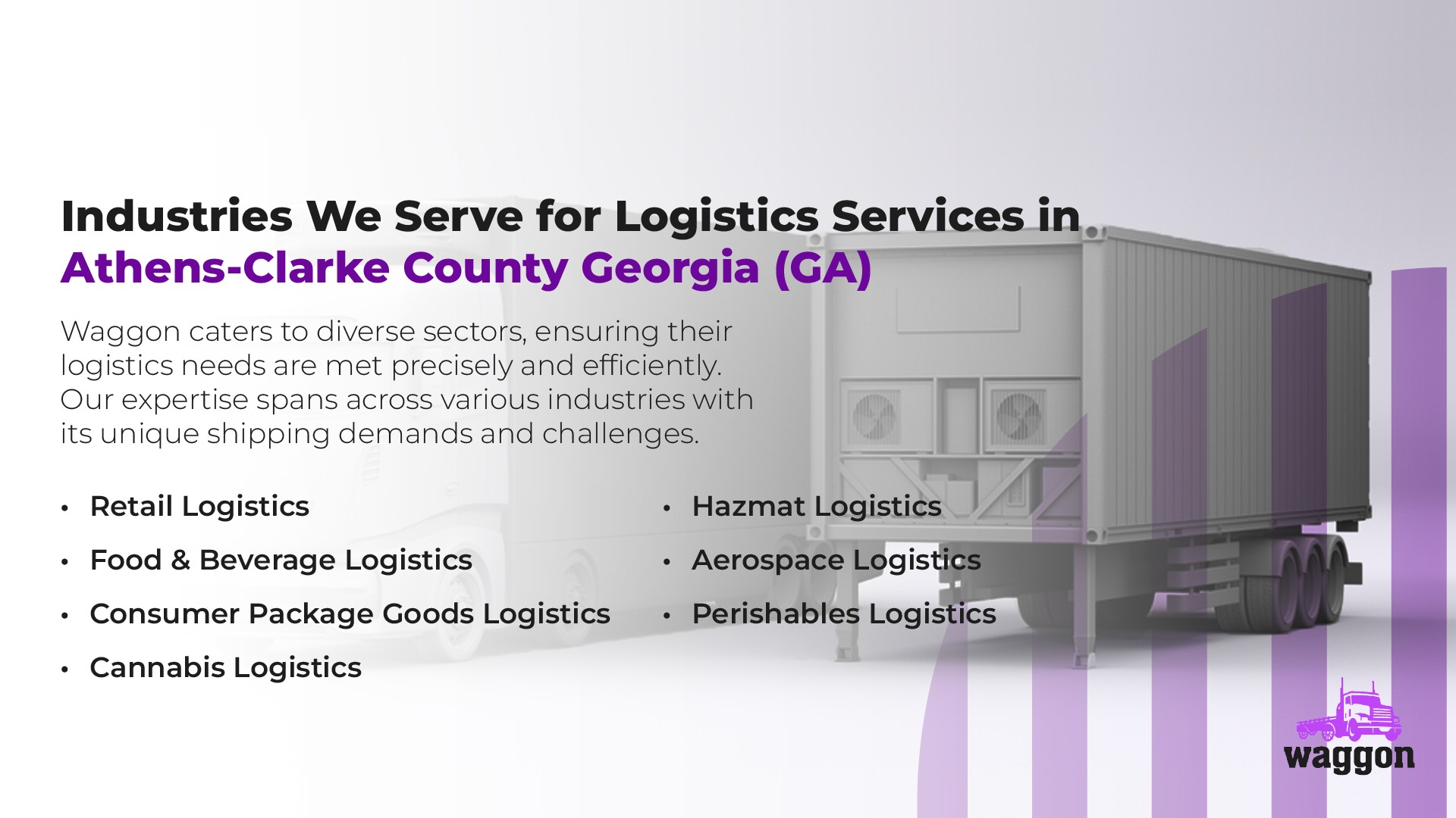 Industries We Serve for Logistics Services in Athens-Clarke County, Georgia (GA)