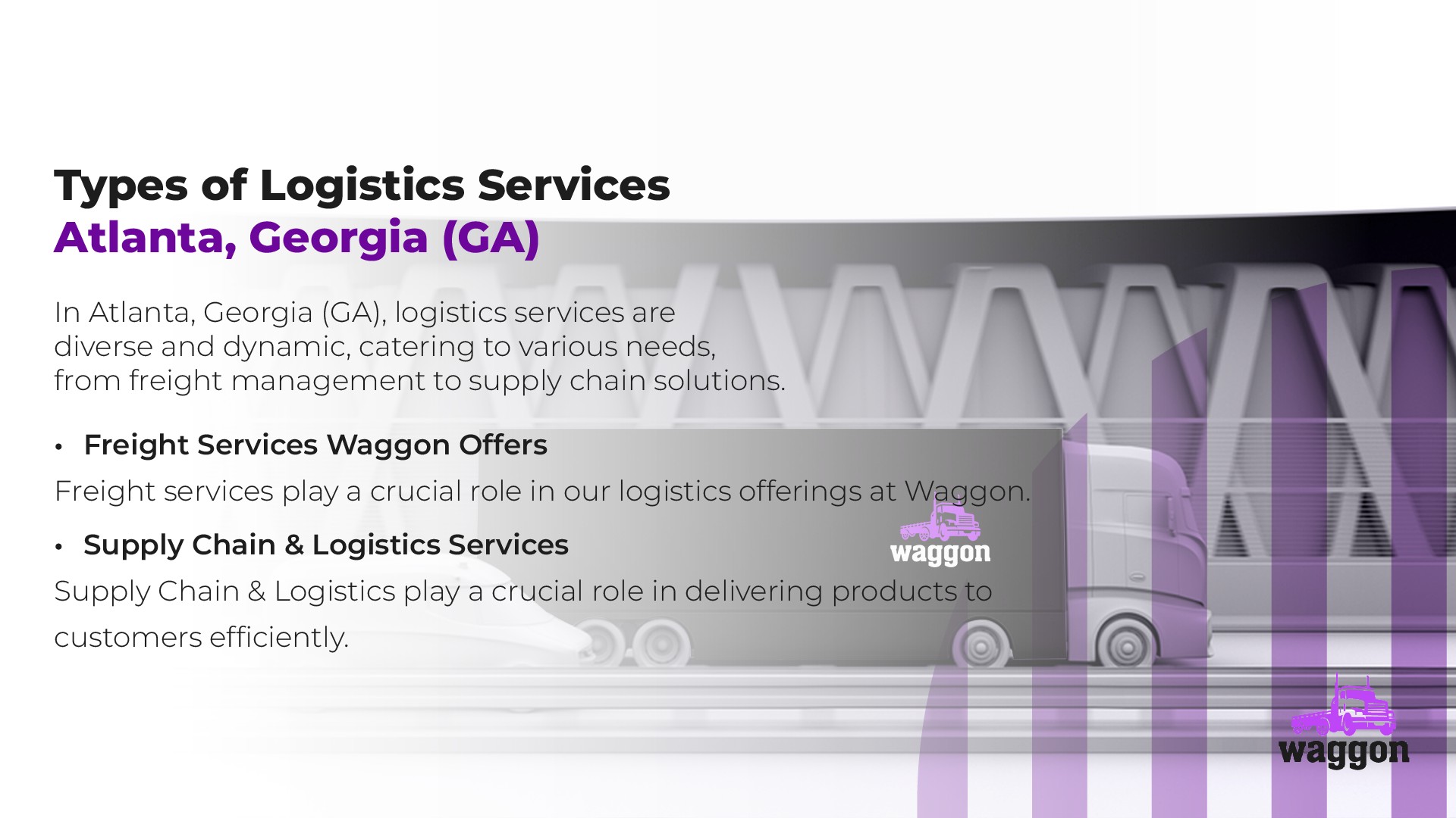 Types of Logistics Services in Atlanta, Georgia (GA)