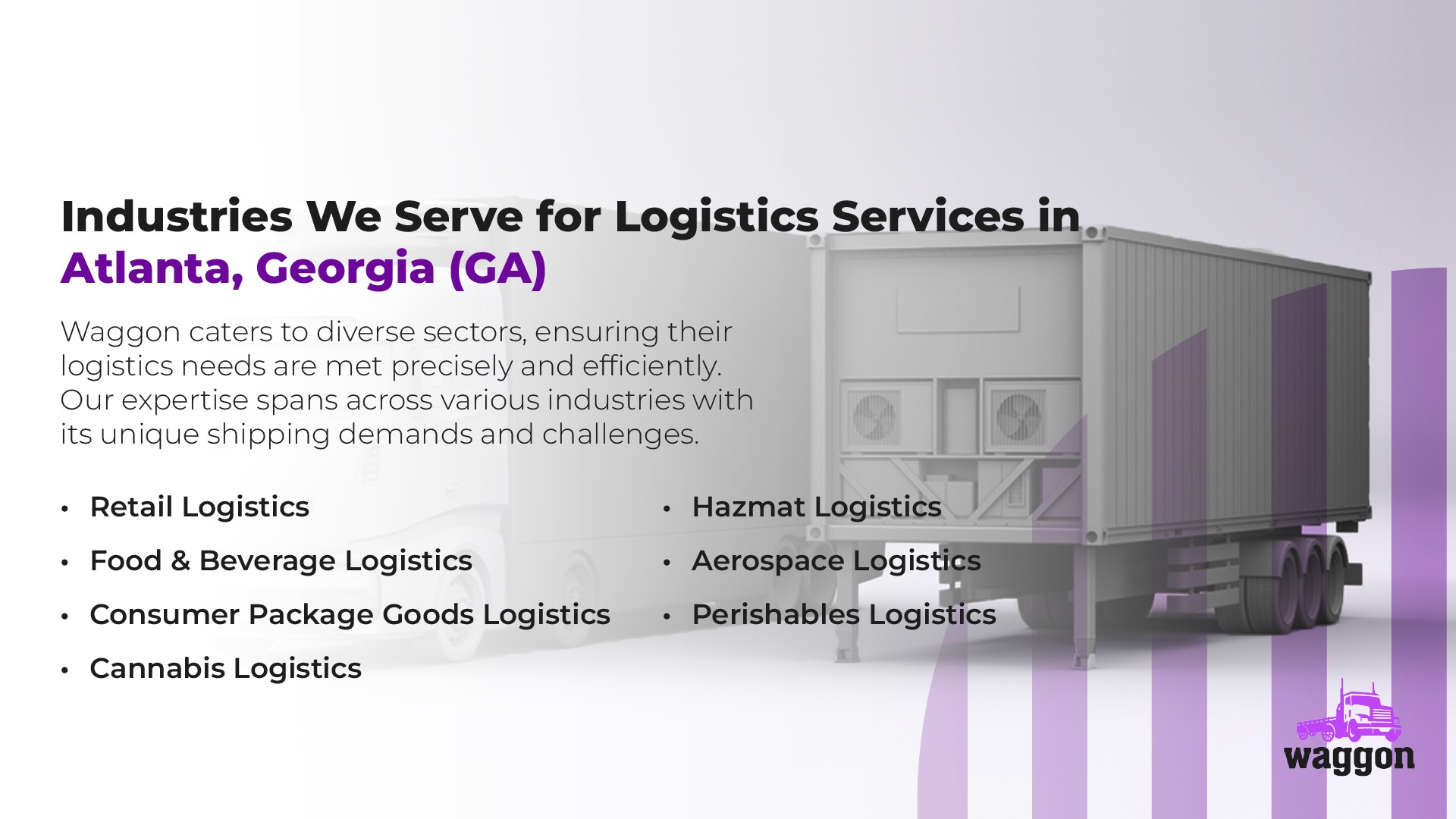 Industries We Serve for Logistics Services in Atlanta, Georgia (GA)