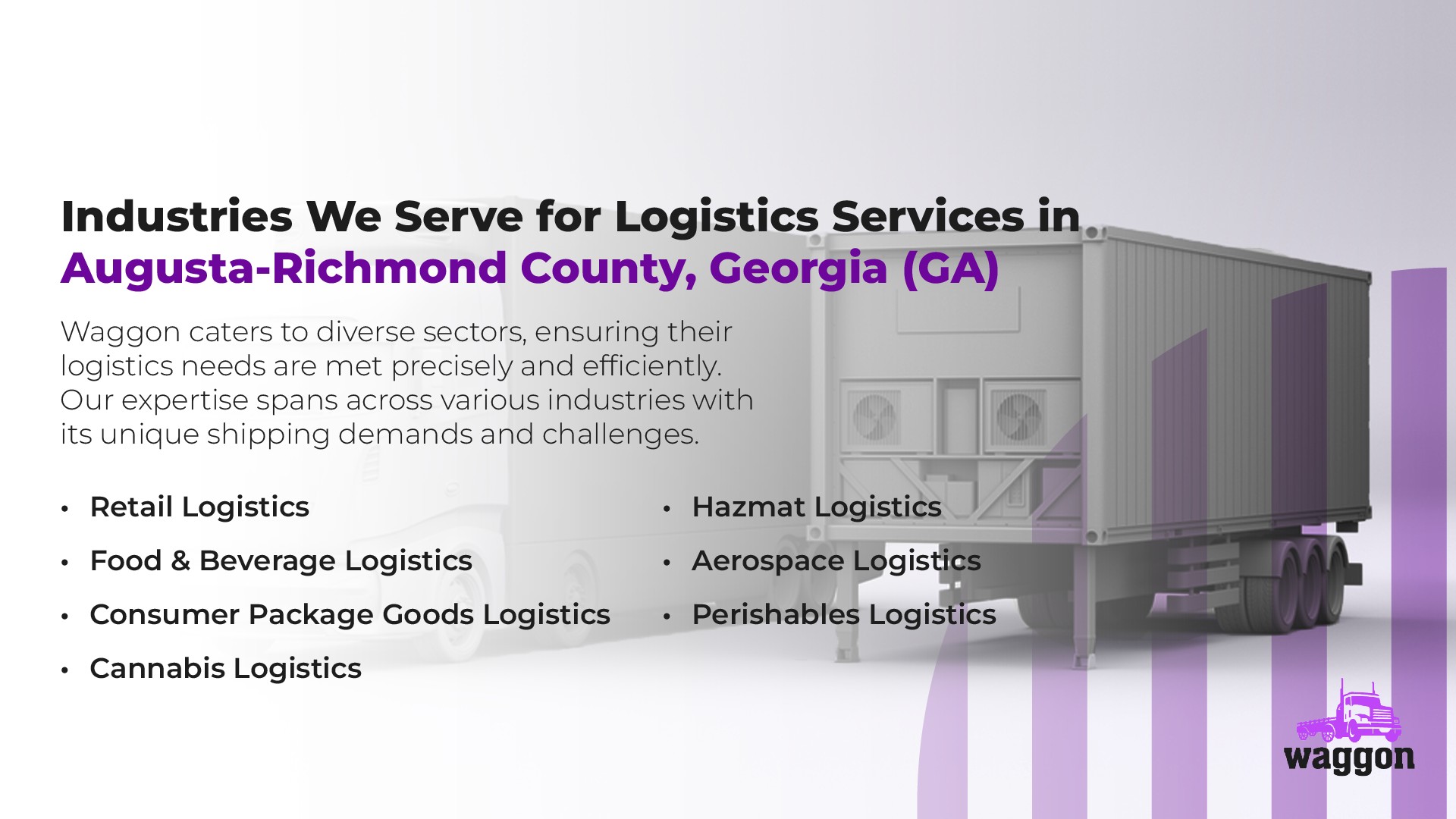 Industries We Serve for Logistics Services in Augusta-Richmond County, Georgia (GA)