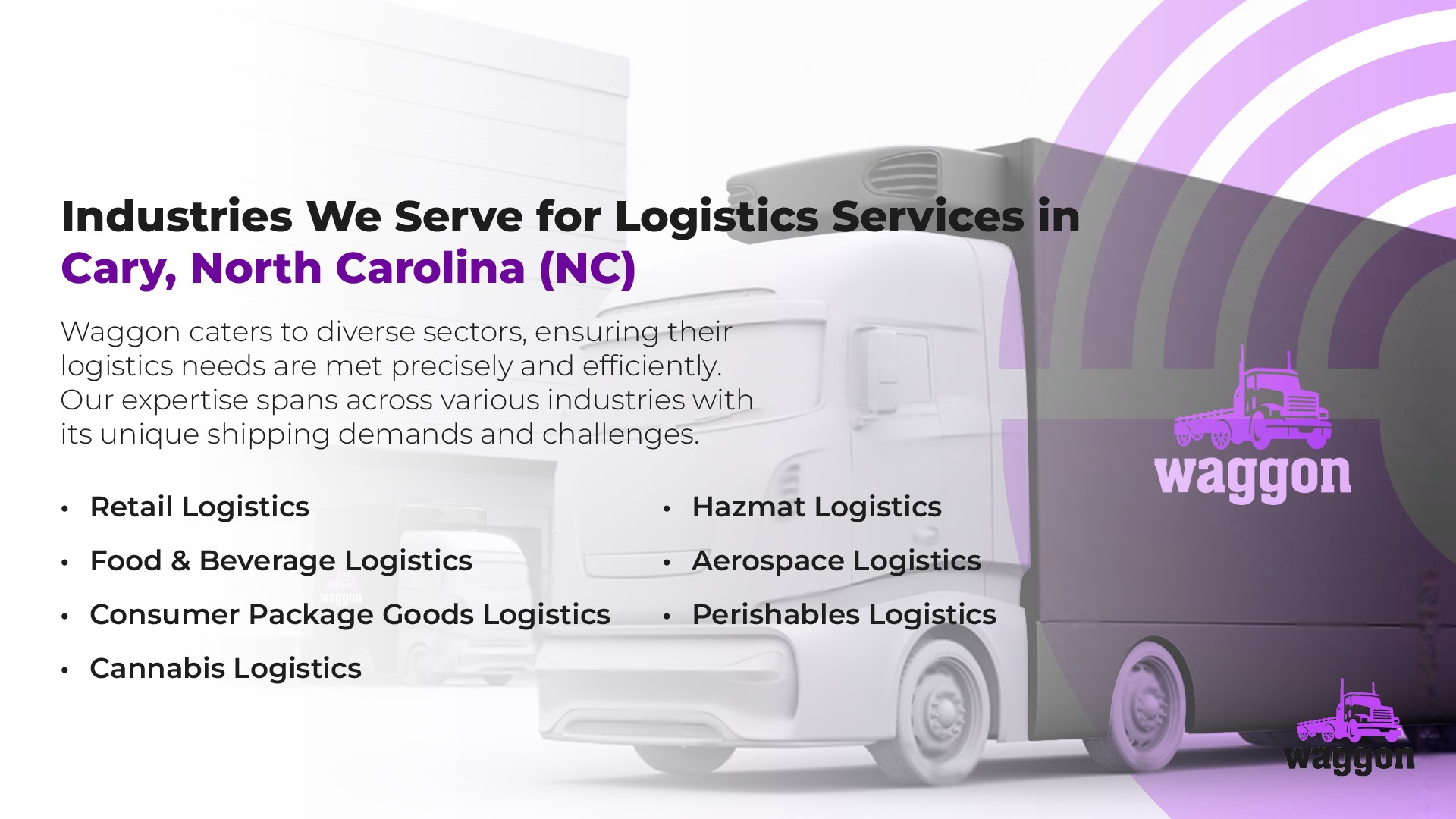 Industries We Serve for Logistics Services in Cary, North Carolina (NC)