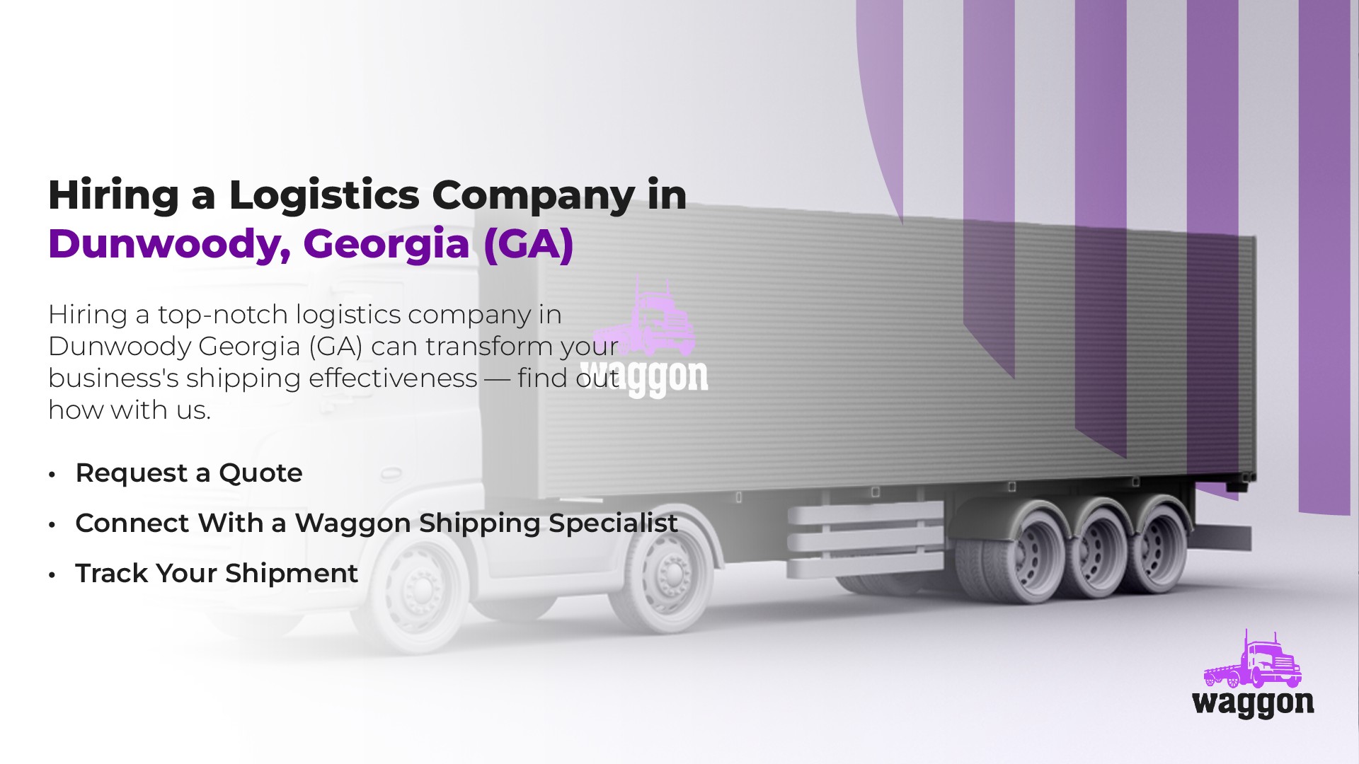 Hiring a Logistics Company in Dunwoody, Georgia (GA)