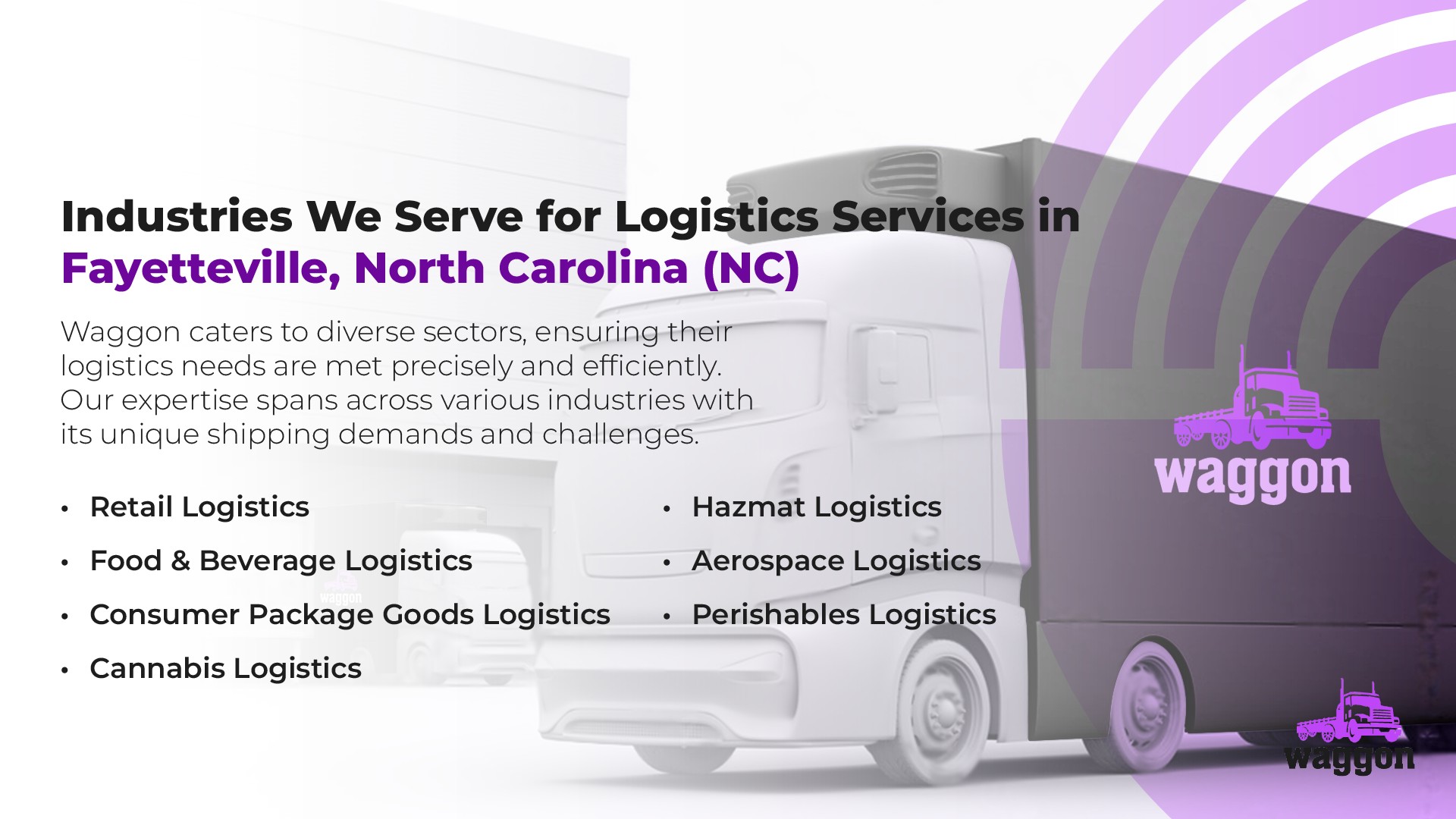 Industries We Serve for Logistics Services in Fayetteville, North Carolina (NC)