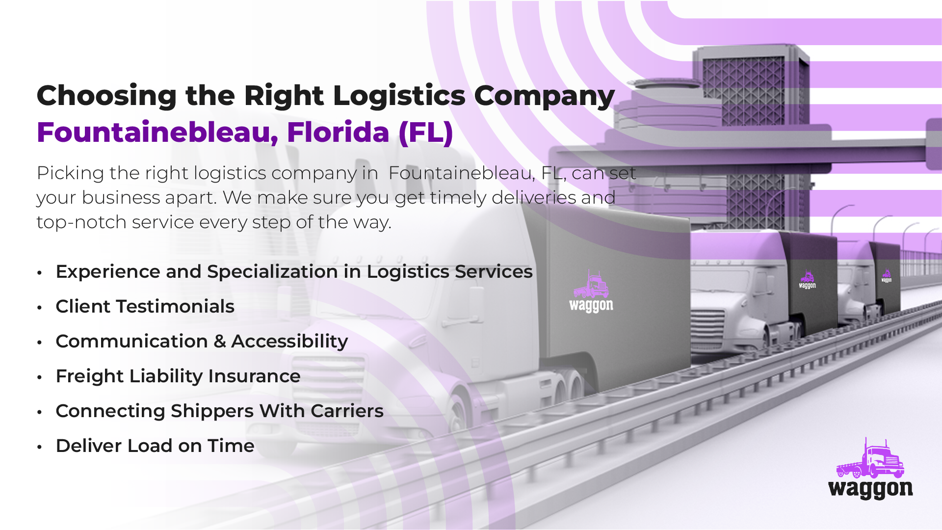 Choosing The Right Logistics Company in Fountainebleau, Florida (FL)