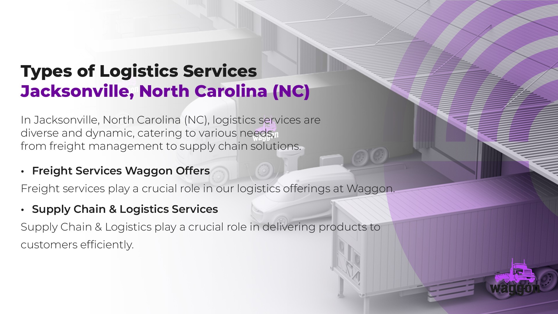 Types of Logistics Services in Jacksonville, North Carolina (NC)