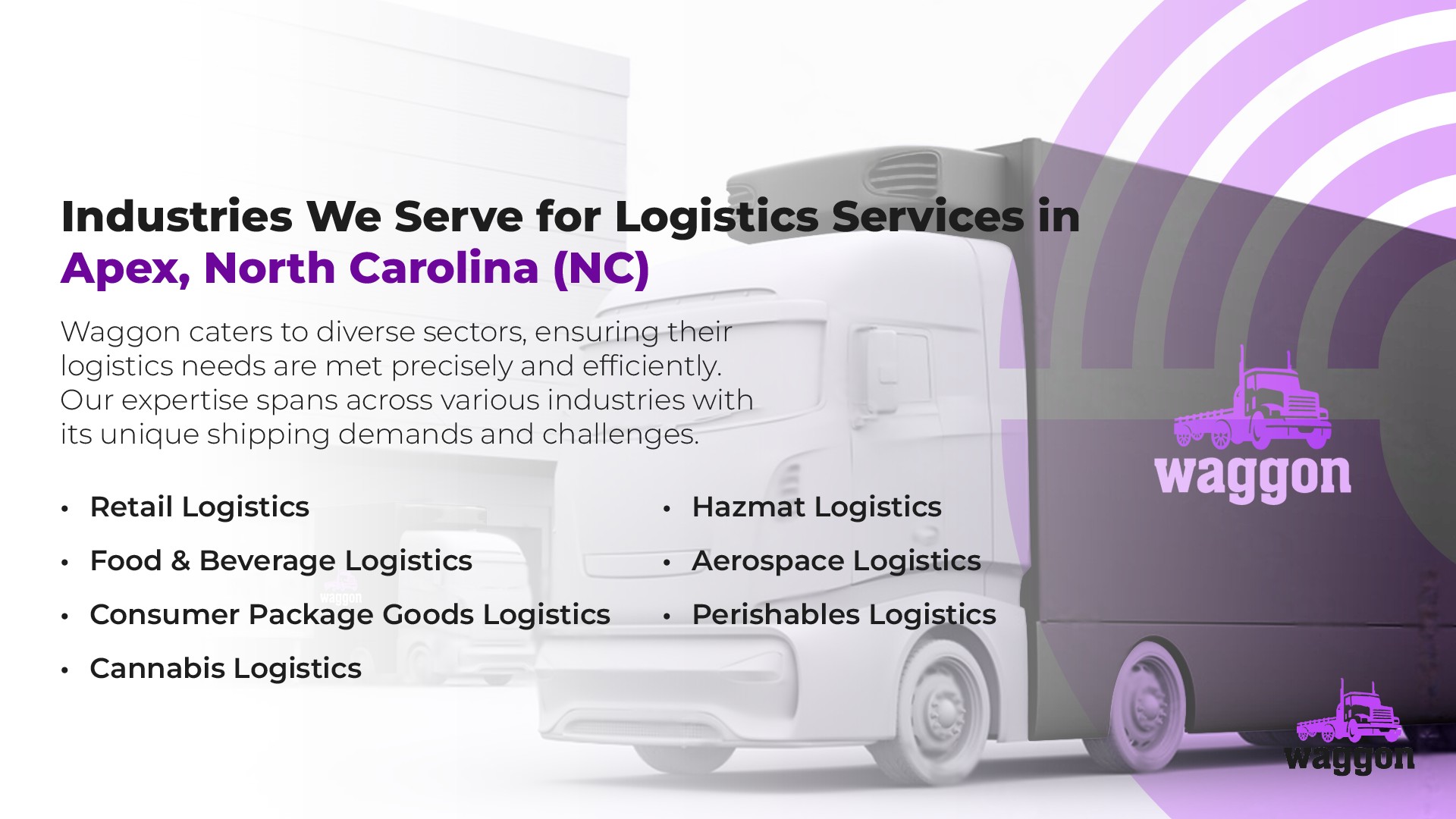 Industries We Serve for Logistics Services in Apex, North Carolina (NC)