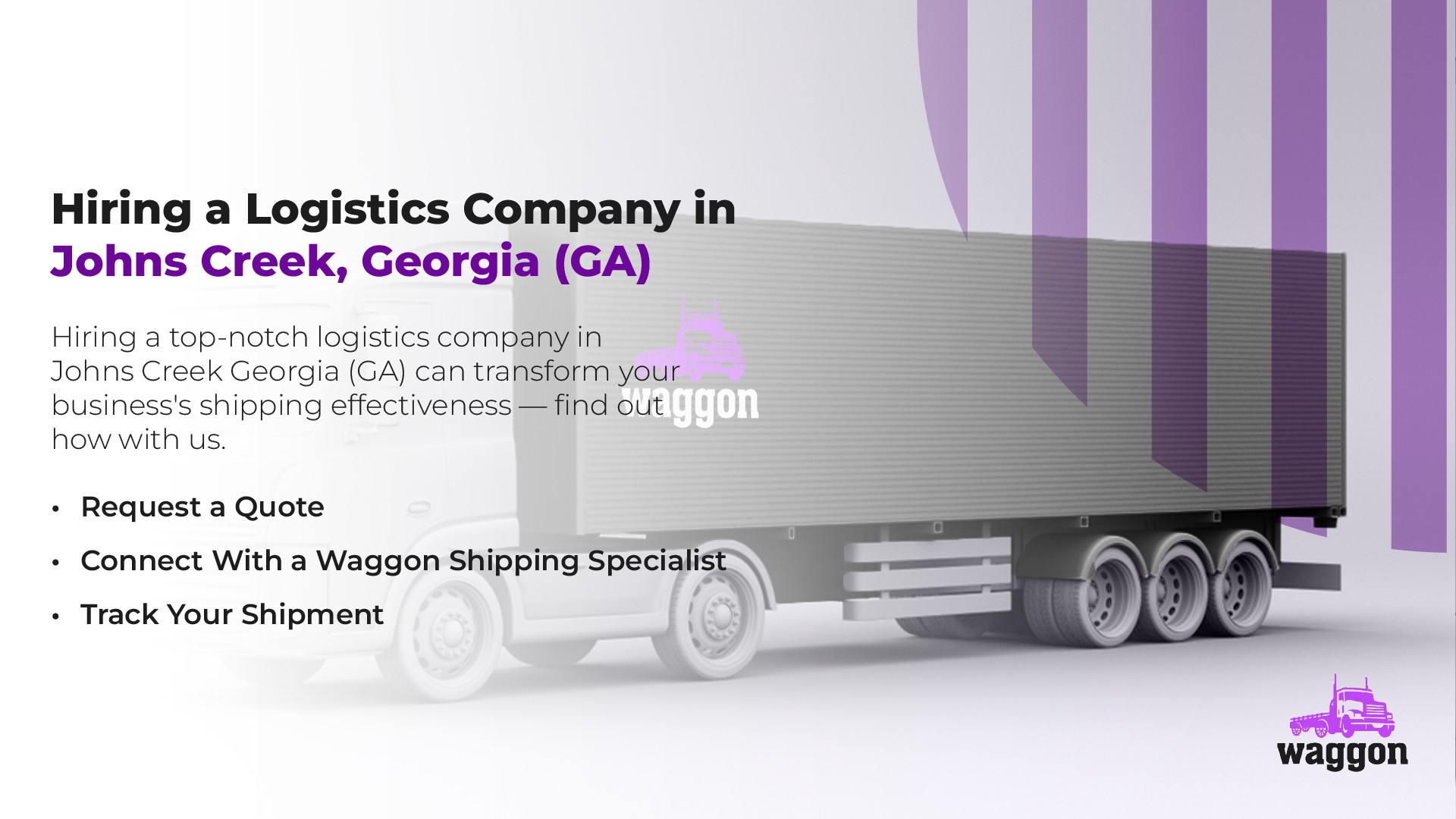 Hiring a Logistics Company in Johns Creek, Georgia (GA)