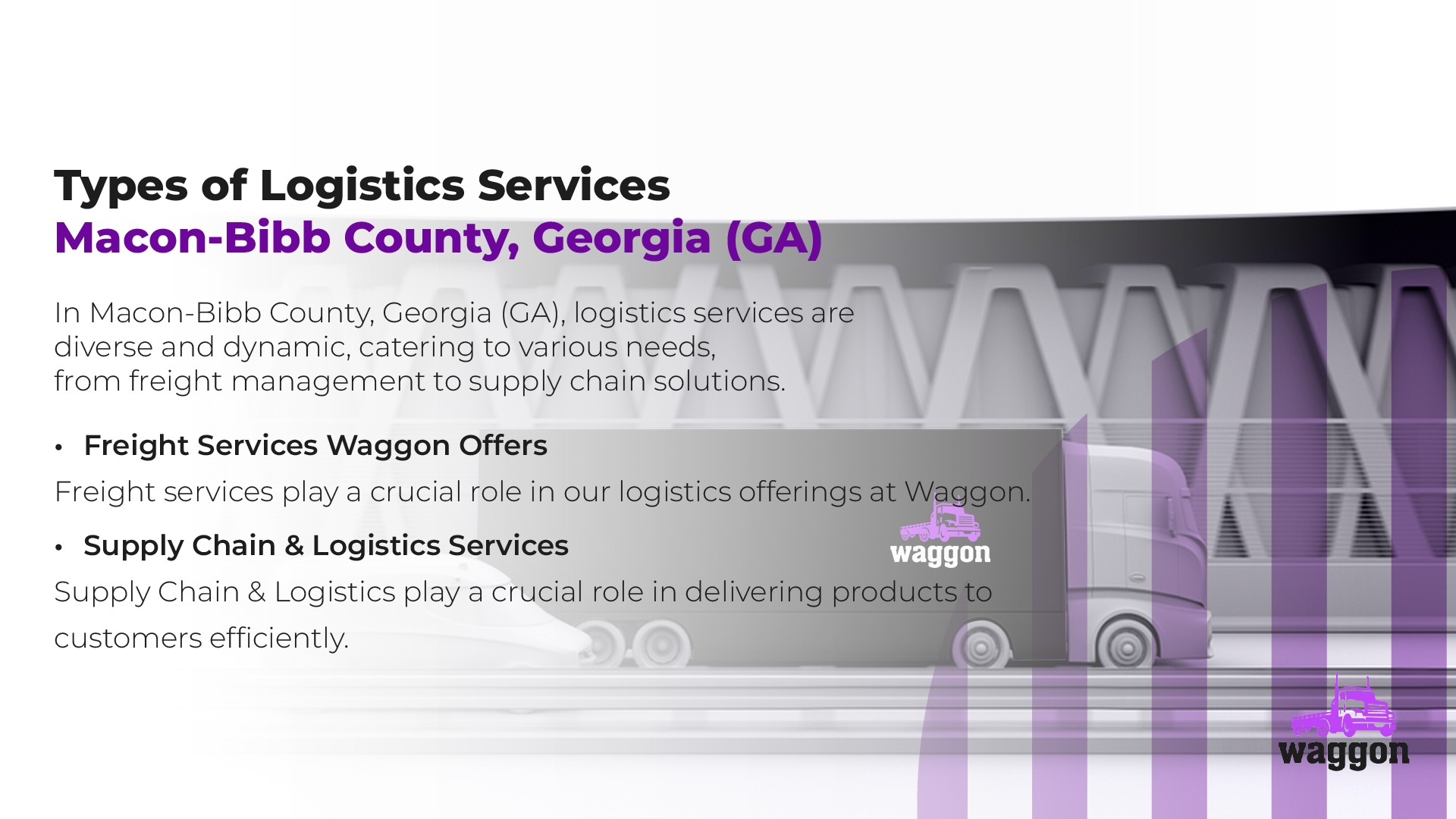 Types of Logistics Services in Macon-Bibb County, Georgia (GA)