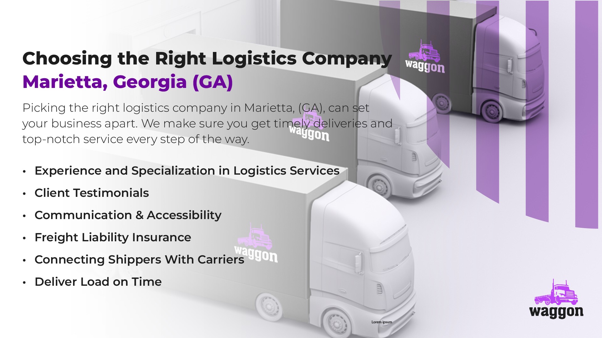 Choosing The Right Logistics Company in Marietta, Georgia (GA)