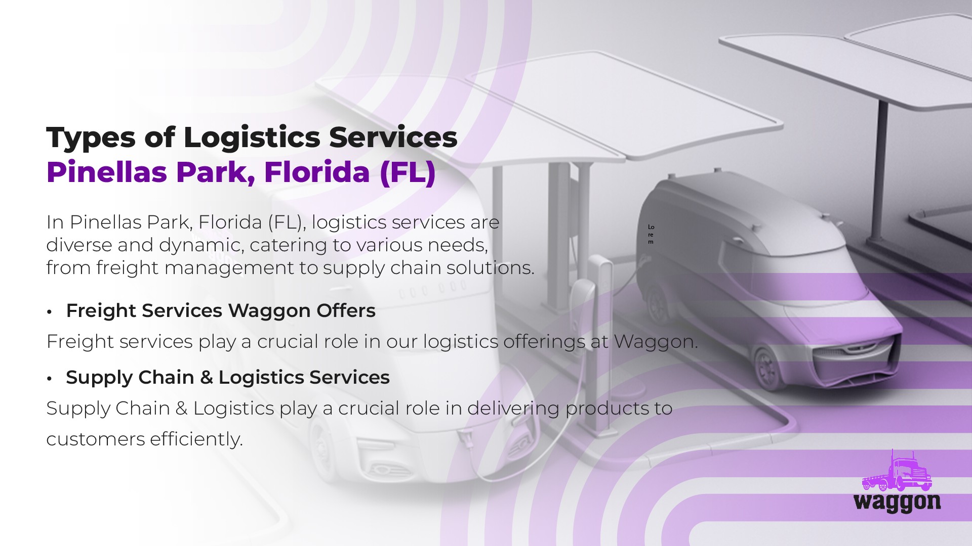 Types of Logistics Services in Pinellas Park, Florida (FL)