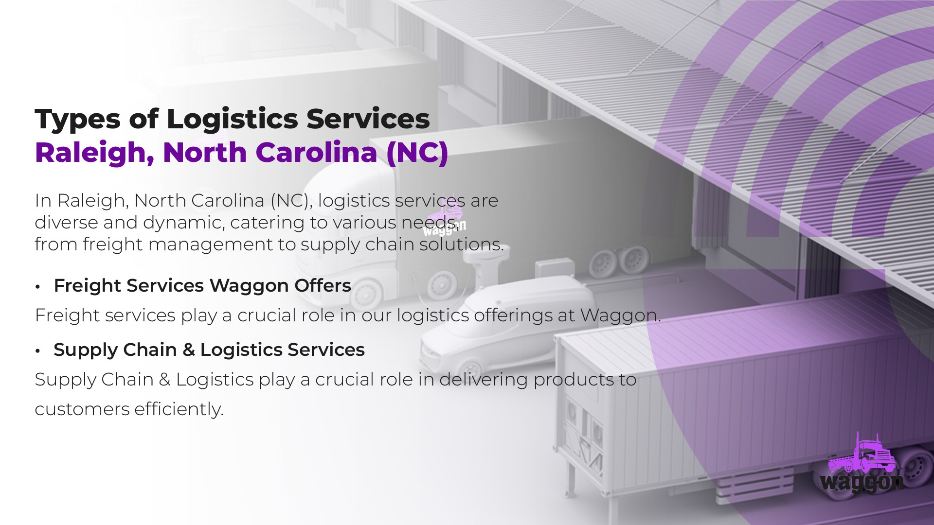 Types of Logistics Services in Raleigh, North Carolina (NC)