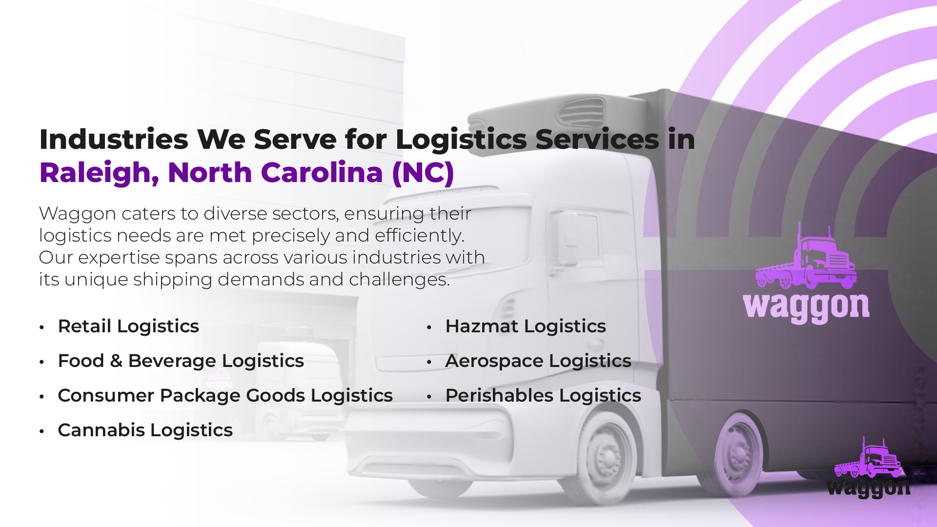 Industries We Serve for Logistics Services in Raleigh, North Carolina (NC)