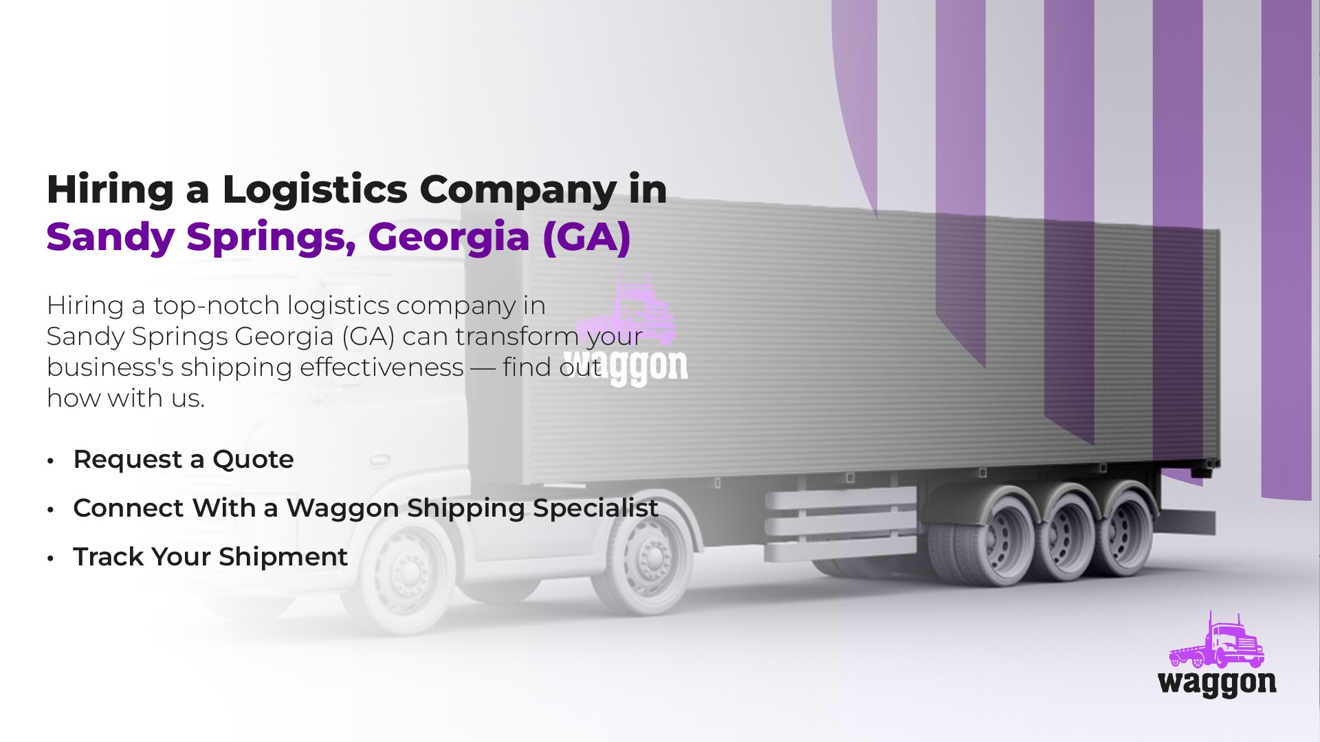 Hiring a Logistics Company in Sandy Springs, Georgia (GA)