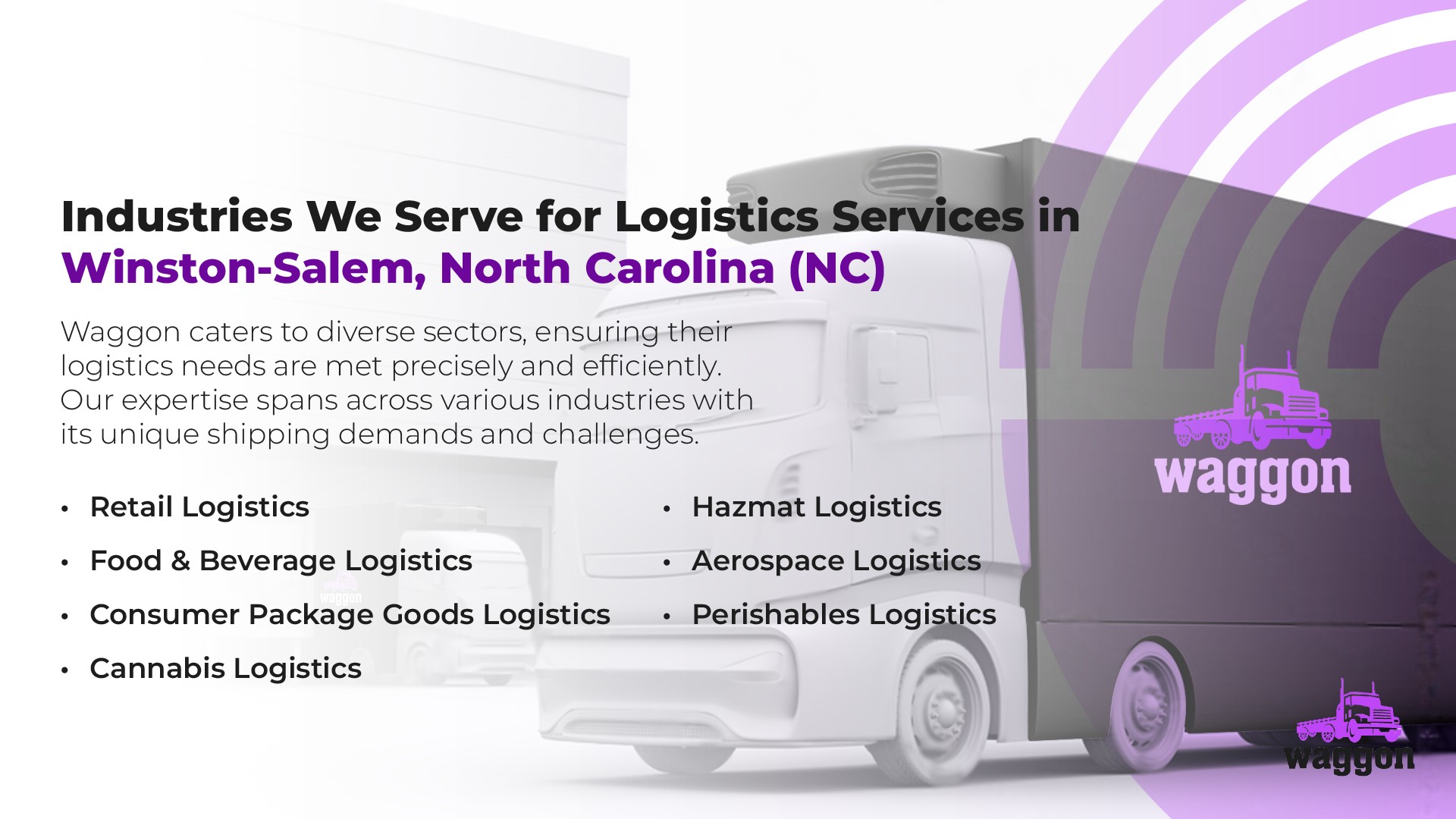 Industries We Serve for Logistics Services in Winston-Salem, North Carolina (NC)