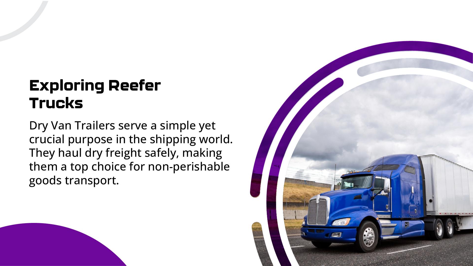 Dry Van vs. Reefer Truck: Choosing the Right Transport Solution