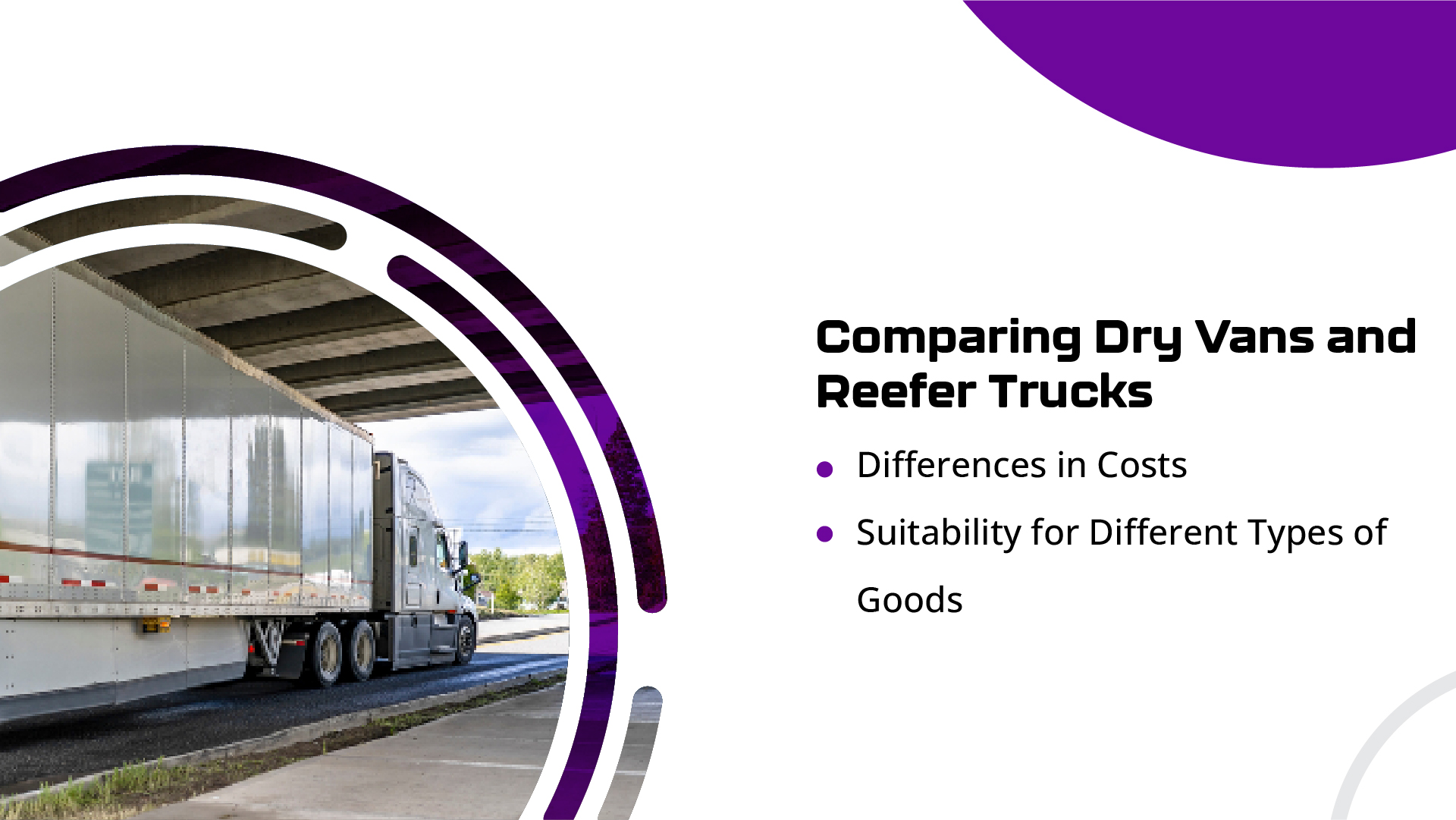 Dry Van vs. Reefer Truck: Choosing the Right Transport Solution