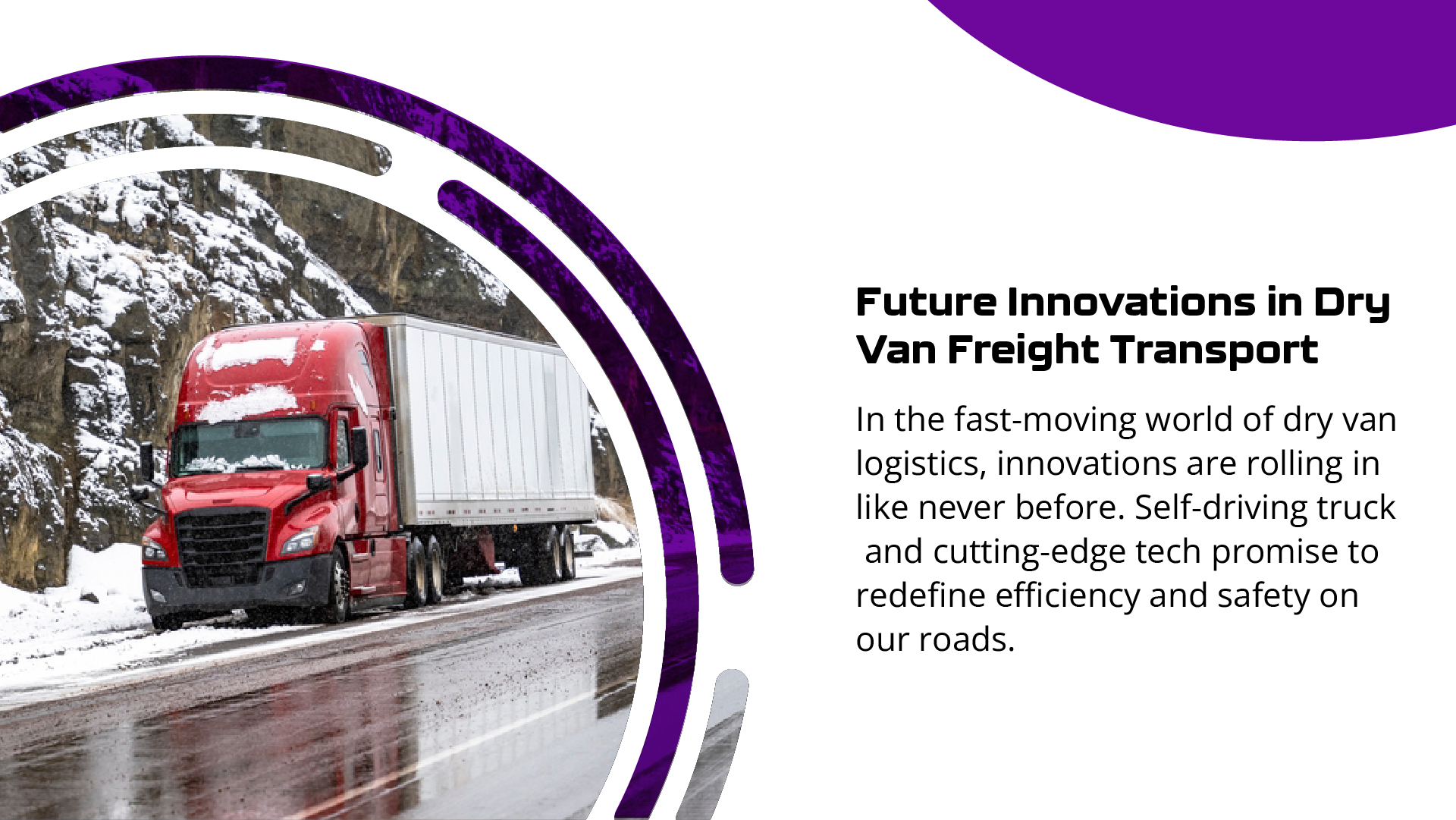 Future Innovations in Dry Van Freight Transport: What to Expect