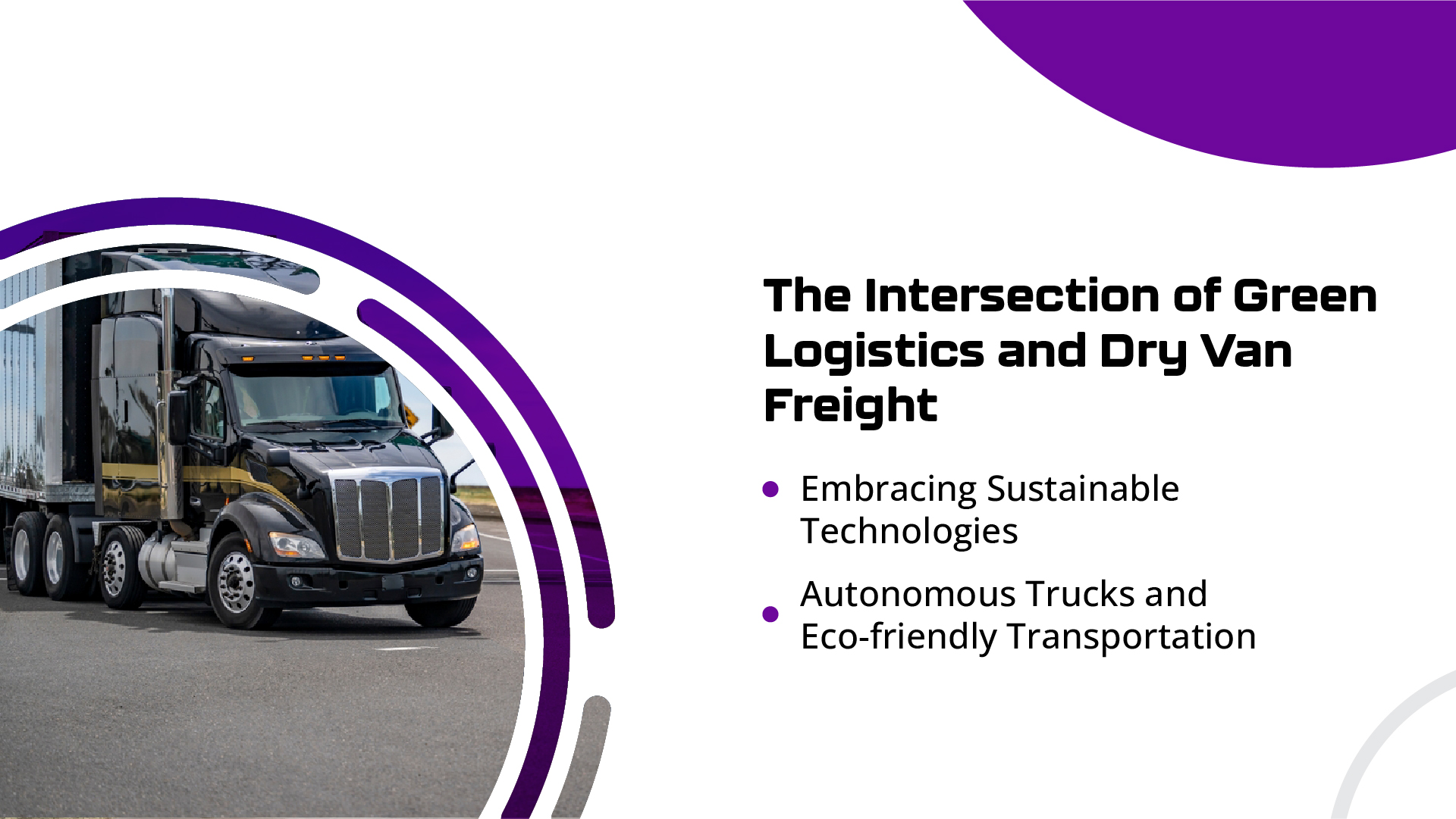 Sustainability in Dry Van Freight: Embracing Green Logisticsv