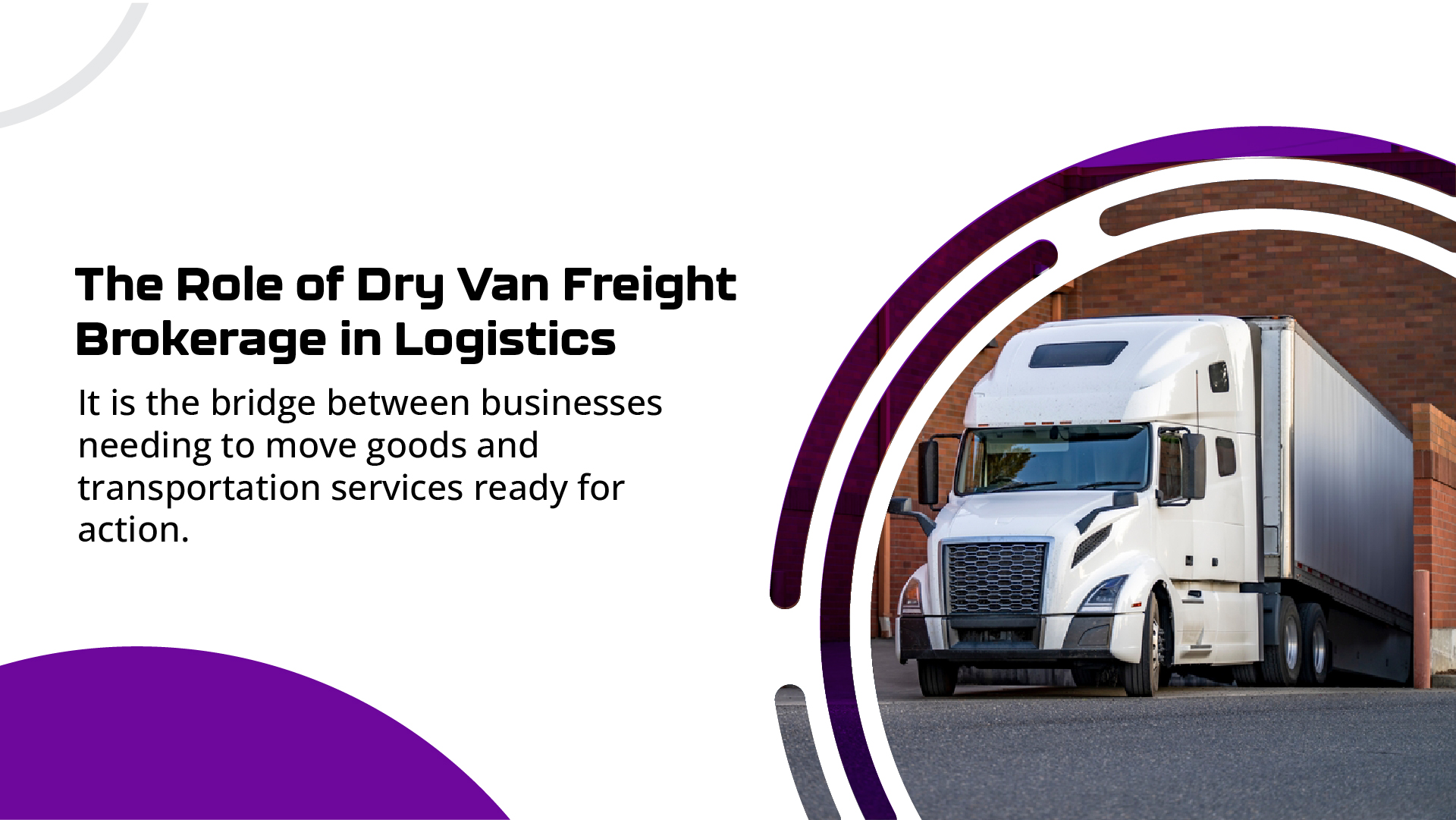 The Role of Dry Van Freight Brokerage in Logistics